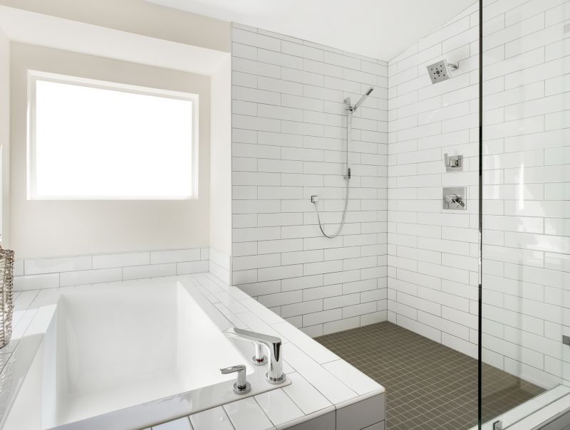 Large Format Tile in Shower Space
